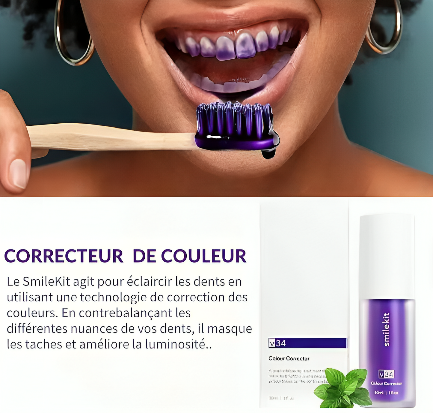 Dentifrice Violet SmileKit Blanchissant